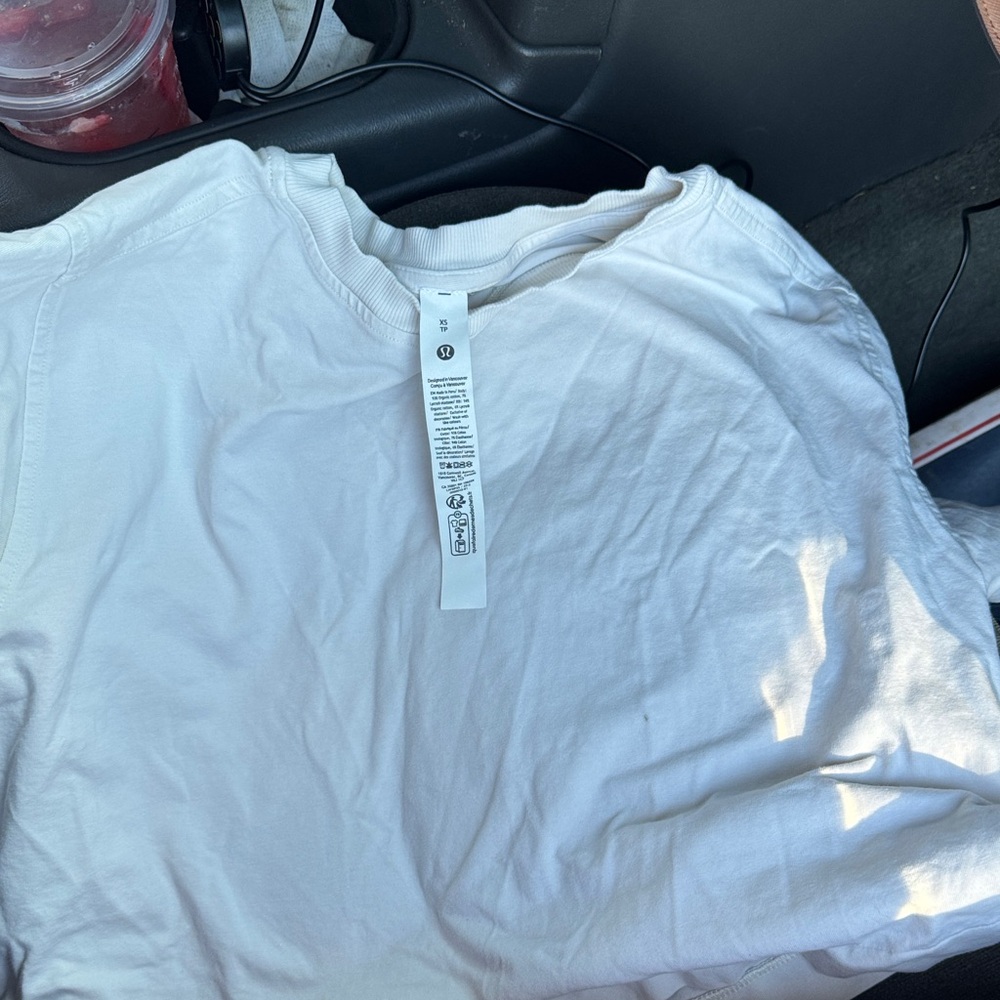 lululemon athletica White Crop Top